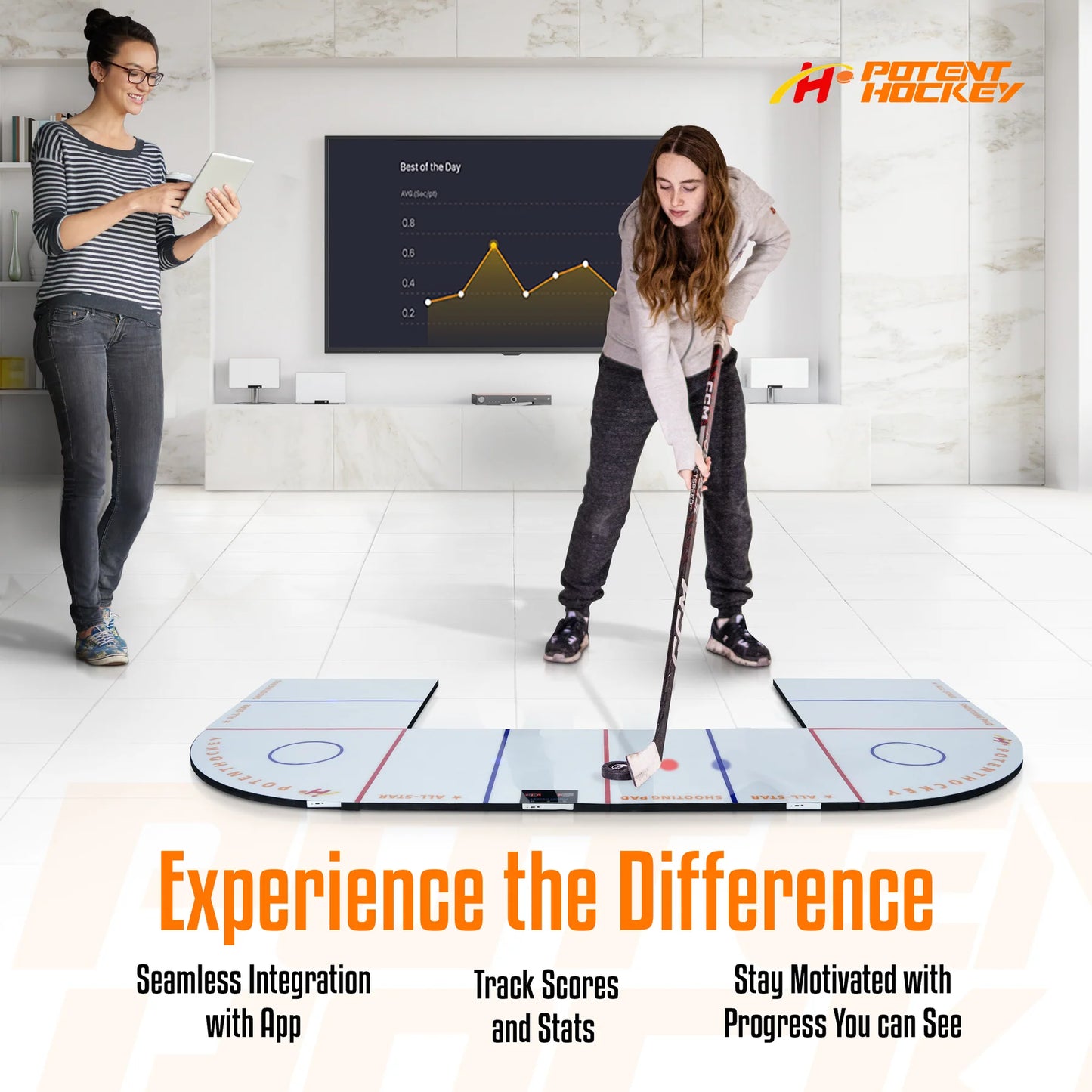 Klubbteknik Digital 270 Ultimate Dangler – Entraînement interactif au contrôle du palet