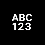 Peux-tu générer une image carrée pour SHopify. L’image doit avoir un fond blanc, les lettres ABC détourées et, en dessous des lettres, les chiffres 123 détourés. ABC et 123 doivent avoir la même taille et la même largeur.