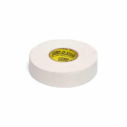 Comp-o-stik Ruban textile Hockey – Blanc / Noir, Étroit / Large