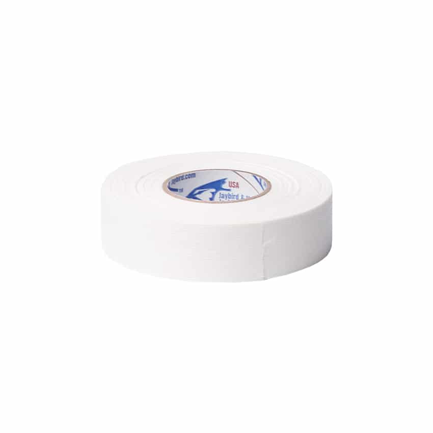 Jaybird Ruban de tissu pour hockey – Blanc / Noir, Étroit / Large