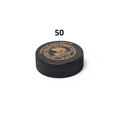 Matchpuck Hockey – vierge avec impression de match - lot de 50