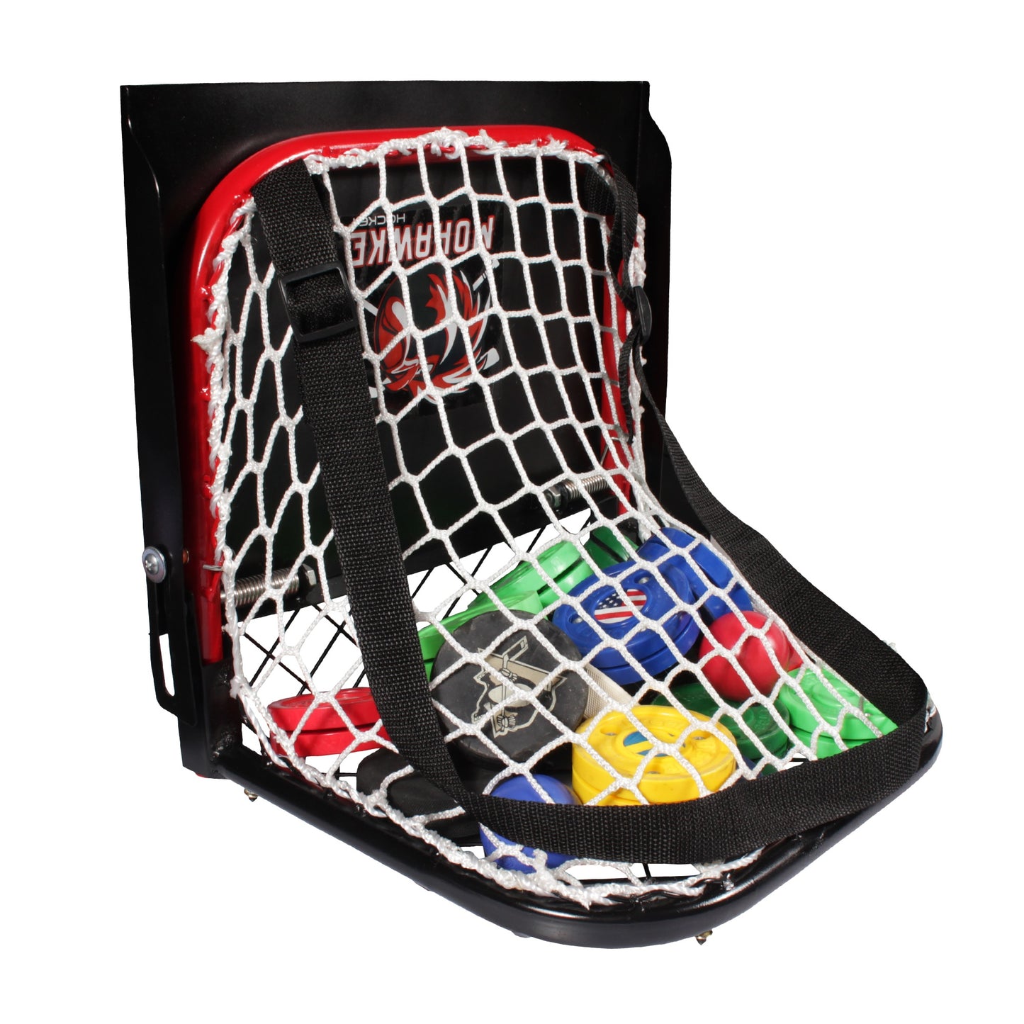 Attrape-palet Hockey – Cible de but & bac pour palet avec rampe