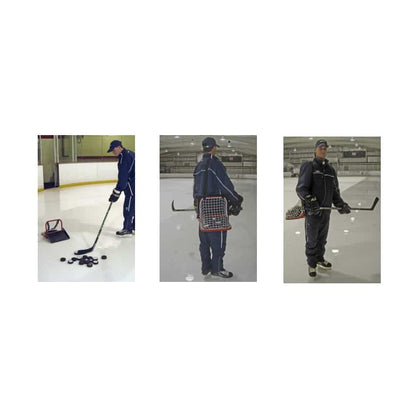 Attrape-palet Hockey – Cible de but & bac pour palet avec rampe