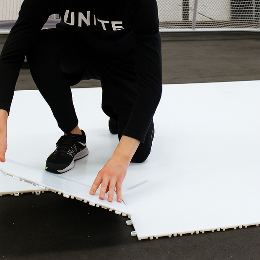 Potent Skate Tiles – Revêtement plastique modulable et praticable pour entraînement de hockey - (2,1 - 21 m²)