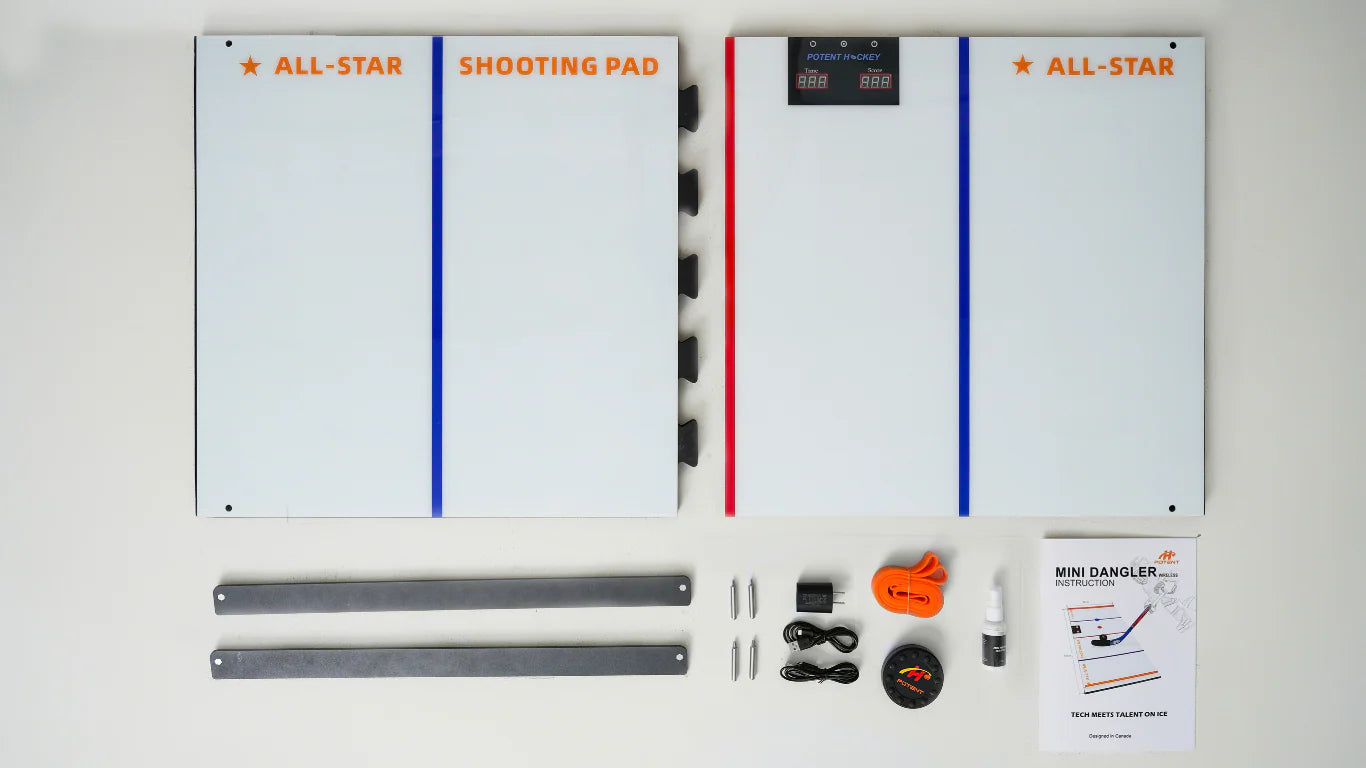 Plaque De Tir Digital Hockey Mini – Entraînement Interactif Pour Le Contrôle Du Puck Et Le Timing