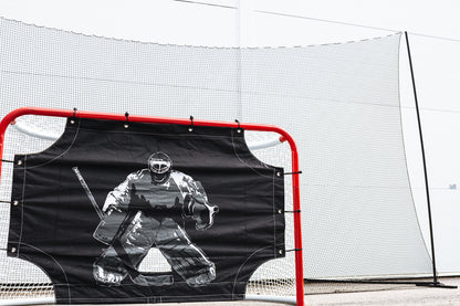 UNITE Filet de protection pour hockey – But arrière complet avec cadre, poteaux & filet