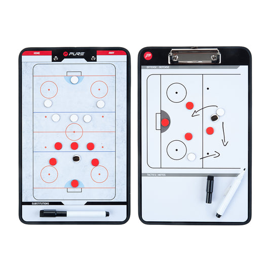 Tableau Tactique Hockey – Tableau Blanc Magnétique Recto-Verso 35x22 cm